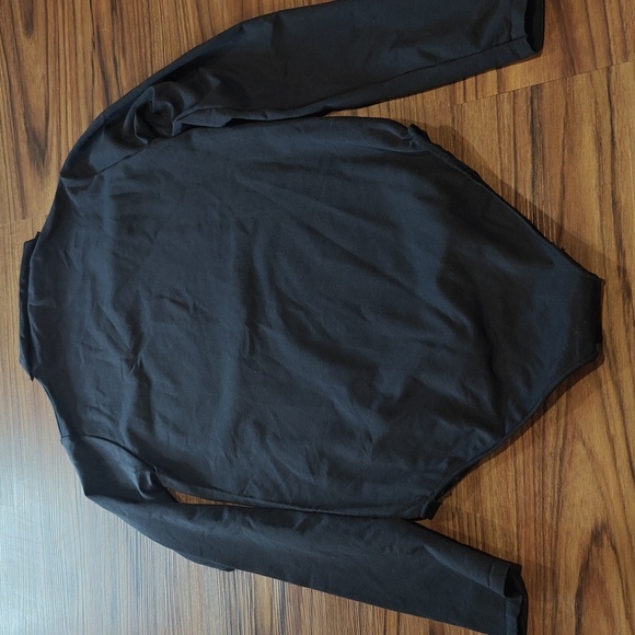 SKIMS Essential Mock Neck Long Sleeve Bodysuit In Onyx - Picture 5 of 5